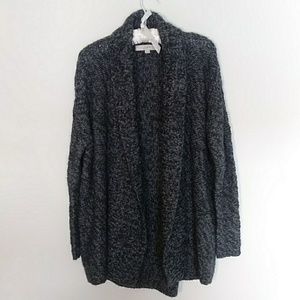 Ann Taylo LOFT Shawl Collar Oversize Open Cardigan
